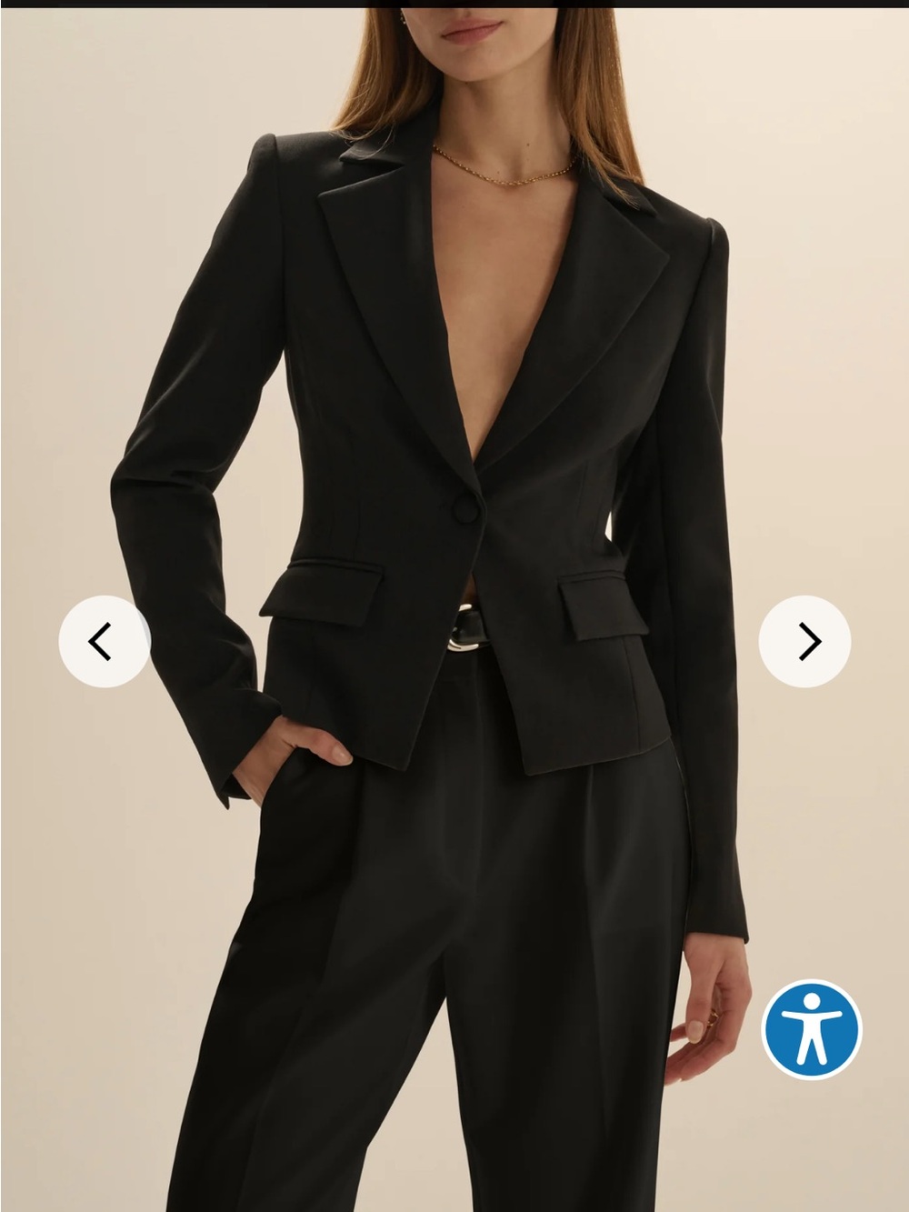 Favorite Daughter The Favorite Cropped Blazer Small Black NWT Tailored Jacket
